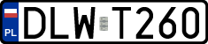 License plates of Poland, Regular car plates