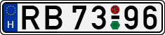 license plates of Hungary, Ministry of Interior (1990)