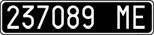 License plate of Italy, Cars (1927 year series)