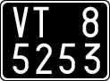License plate of Italy, Cars (1927 year series)