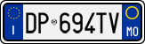 License plate of Italy, Cars (1994 year series)