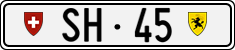 License plate of Switzerland, Cars