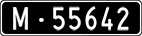 License plate of Switzerland, Military (black)