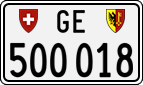 License plate of Switzerland, Cars