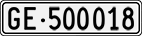 License plate of Switzerland, Cars