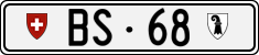 License plate of Switzerland, Cars