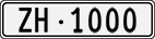 License plate of Switzerland, Cars
