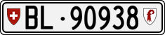 License plate of Switzerland, Cars