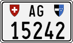 License plate of Switzerland, Cars