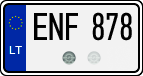 License plate of Lithuania, Cars