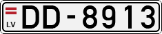 License plate of Latvia, Regular car plates