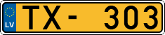 License plate of Latvia, Taxi