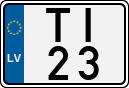 License plate of Latvia, Motorcycles