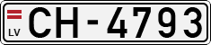 License plate of Latvia, Regular car plates