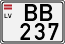 License plate of Latvia, Regular car plates