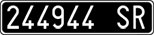 License plate of Italy, Cars (1927 year series)