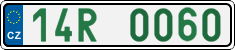 License plate of the Czech Republic, Sportcars (2001)