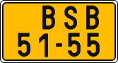 License plate of the Czech Republic, Commercial vehicles (1960)