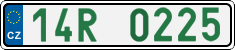 License plate of the Czech Republic, Sportcars (2001)