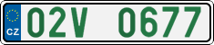 License plate of the Czech Republic, Oldtimers (2001)