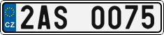 License plate of the Czech Republic, Cars (2001)