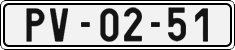 License plate of the Czech Republic, Cars (1960)