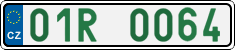 License plate of the Czech Republic, Sportcars (2001)