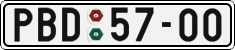 License plate of the Czech Republic, Cars (1960)
