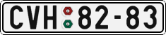 License plate of the Czech Republic, Cars (1960)