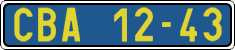 License plate of the Czech Republic, Foreign citizens and enterprises (1960)
