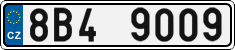 License plate of the Czech Republic, Cars (2001)