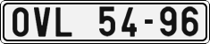 License plate of the Czech Republic, Cars (1960)