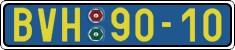 License plate of the Czech Republic, Foreign citizens and enterprises (1960)