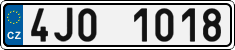 License plate of the Czech Republic, Cars (2001)