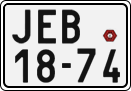 License plate of the Czech Republic, Motorcycles (1960)