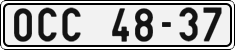 License plate of the Czech Republic, Cars (1960)