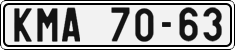 License plate of the Czech Republic, Cars (1960)