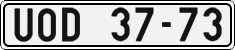 License plate of the Czech Republic, Cars (1960)