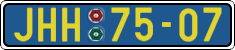 License plate of the Czech Republic, Foreign citizens and enterprises (1960)