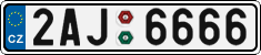 License plate of the Czech Republic, Cars (2001)