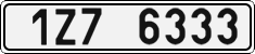 License plate of the Czech Republic, Cars (2001)