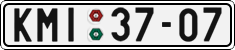 License plate of the Czech Republic, Cars (1960)