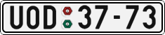 License plate of the Czech Republic, Cars (1960)