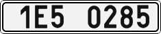 License plate of the Czech Republic, Cars (2001)