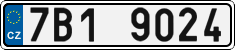 License plate of the Czech Republic, Cars (2001)