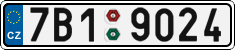 License plate of the Czech Republic, Cars (2001)