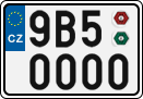 License plate of the Czech Republic, Cars (2001)