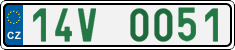 License plate of the Czech Republic, Oldtimers (2001)