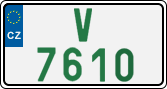 License plate of the Czech Republic, Oldtimers (2001)