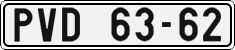 License plate of the Czech Republic, Cars (1960)